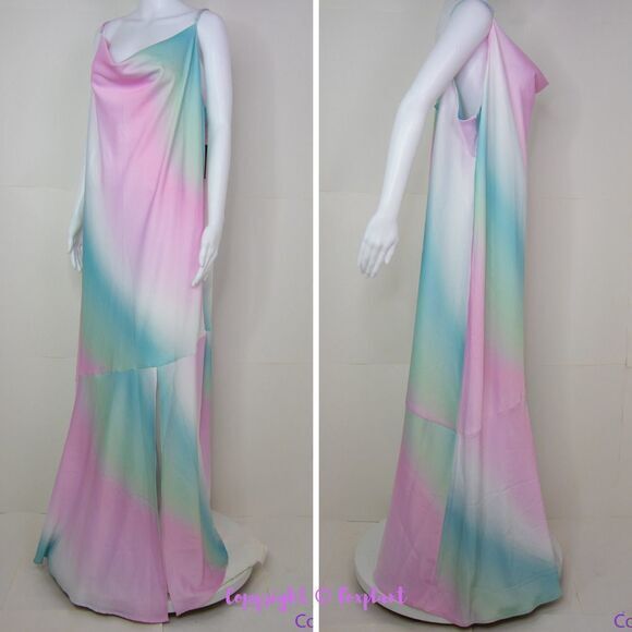 NEW Eloquii Maxi slip tie-dye‎ dress, plus size 26 - Picture 3 of 16